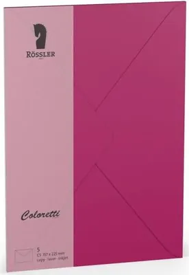 Obrázok produktu pre Obálka c5 Coloretti, 5 kusov, farba magenta