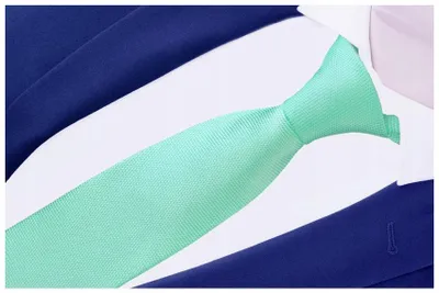 Produktbild von Rene Chagal Klassische Herren Krawatte Pepitka Mintgrün 7cm
