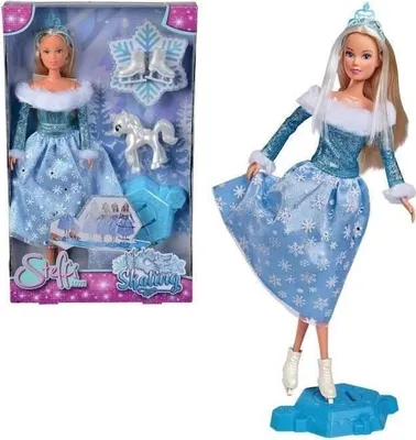 Immagine prodotto di Bambola Steffi Love, Principessa dei ghiacci, abito con fiocchi di neve, , unicorno scintillante, 29 cm, 3-8 anni