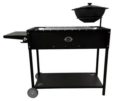 Produktbild von Mangal Set Batyr 80 Schaschlikgrill 80cm mit Grillrost Kasan 10L
