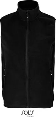 Image de SOLs 03822 | Bodywarmer polaire zippé Factor unie - Farbe : Black - Größe : XL