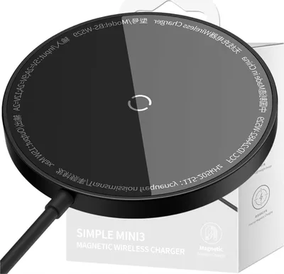 Immagine prodotto di Baseus CCJJ040001 caricatore per dispositivi mobili Cuffie, telefono cellulare, smartphone Nero USB Ricarica wireless interna