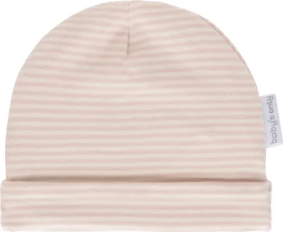 Produktbild von Baby's Only Mütze Stripe - Alt Rosa - 3-6 Monate - 95% Baumwolle/5% Elasthan