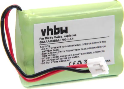 Produktbild von vhbw Akku kompatibel mit VTech i6772, i6773, i6767, i6778, i6783, i6775, i6777, i6787, i6785, i6786 schnurlos Festnetz Telefon (700 mAh, 3,6 V, NiMH)