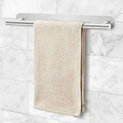 Zdjęcie produktu dla Wieszak na ręczniki samoprzylepny stal nierdzewna czarny 40 cm