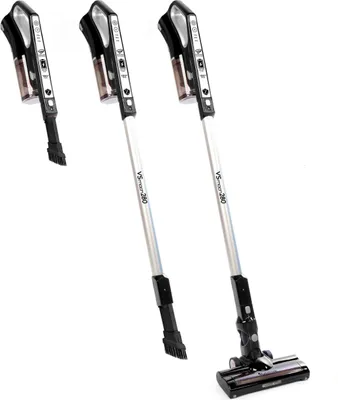 Produktbild von TurboTronic 22.2 V Akku Staubsauger VS-280  LI-ION Multi-Zyklon mit rotierender Bodenbürste Handstaubsauger Stiel Akku Sauger Bodensauger Schwarz