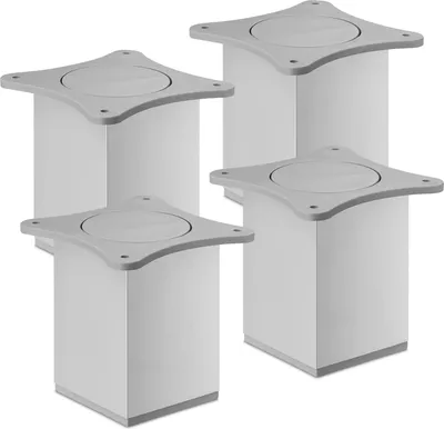 Produktbild von 4er Set Möbelfüße QUEBEC II II 100 mm Silber eloxiert