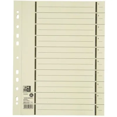 Produktbild von Trennblatt mit Perforation Kraftkarton (RC) 200 g/qm A4 240 x 300mm chamois
