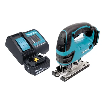 Obrázok produktu pre Akumulátorová priamočiara píla Makita DJV 180 SM1X 18 V 135 mm + 1x akumulátor 4,0 Ah + nabíjačka