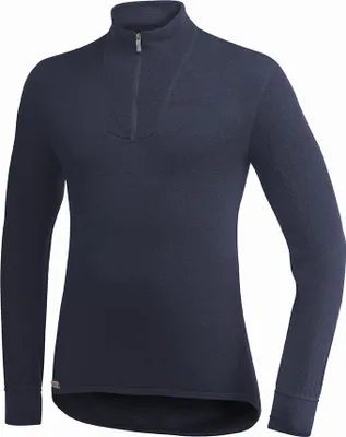 Produktbild von Woolpower Merino Mid Layer Zip Rollkragenpullover 400 - Dark Navy