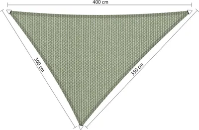 Zdjęcie produktu dla SHADOW COMFORT 3 x 3,5 x 4 m Markiza trójkątna Moonstone Green Nierówne boki