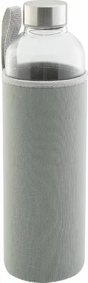 Produktbild von Trinkflasche, Glas, grau, ca. 0,5 l
