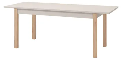 Immagine prodotto di Dmora Tavolo Allungabile Bulzi 160x80x77h cm Beige, 8 Posti Allungabile