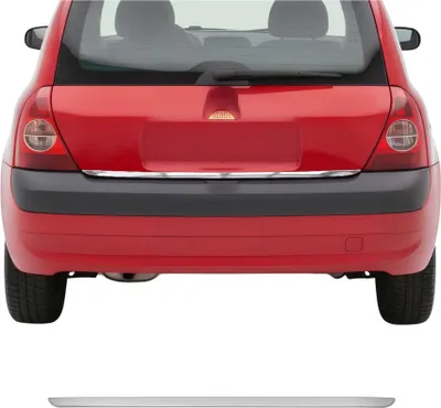 Image de Garniture de Hayon Coffre pour Renault Clio III 2006-2012 acier inox