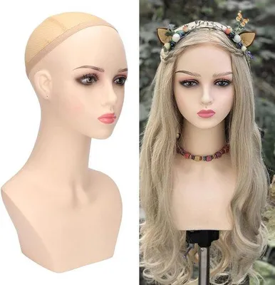 Produktbild von Weibliche Puppe-Head für Perücken und Hüte - Puppenkopf mit Perückenkopf und Brillen.