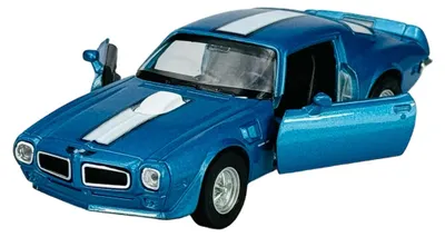 Produktbild von Welly 1972 Pontiac Firebird Trans Am Blau 1:34 Die Cast Metall Modell im Kasten 43735