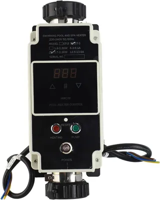 Immagine prodotto di Riscaldamento per piscine - Riscaldatore per piscine - Riscaldatore per acqua - Riscaldatore per spa - Riscaldatore per vasche idromassaggio - 220-240V
