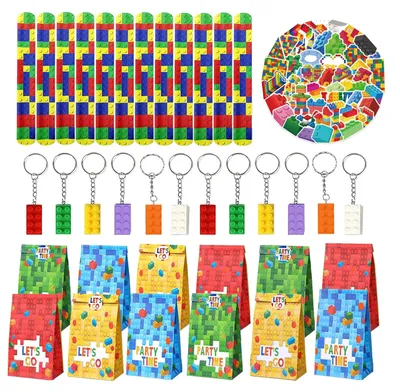 Bausteine-Set für Kindergeburtstag, 86 Teile, Partygeschenk, DIY