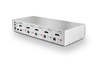 Produktbild von LINDY KVM Switch Pro 4 Port DisplayPort 1.2
