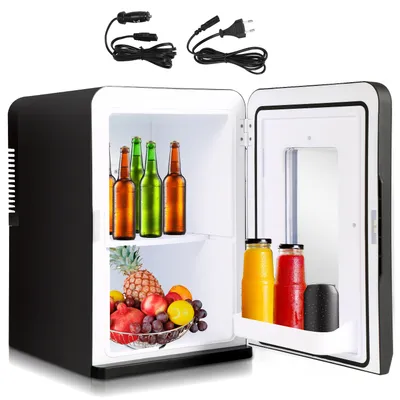 Produktbild von Peviasot Mini Kühlschrank 15L Kühlbox 2in1 Kühl und Heizfunktion Tragbarer AC DC 230V/12V Warmhaltebox Mini-Thermobox Auto Büros Camping Garten