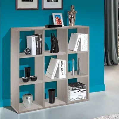 Immagine prodotto di Libreria 9 vani a giorno olmo perla Hawai 106x32x106H
