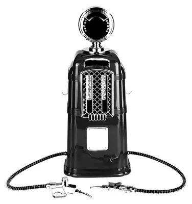 Getränkespender mit 2 Zapfpistolen, 2 x 1000 ml, schwarz
