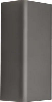 A close-up, studio shot of a single, dark gray, rectangular object with rounded edges.