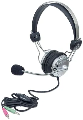 Produktbild von Manhattan Stereoheadset On-Ear 2x3,5mm