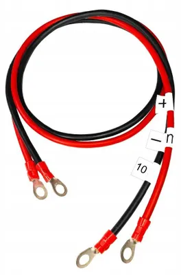 Image de Câble pour batterie 2x5m LgY 10mm² avec cosses à œillet M8