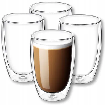 Zdjęcie produktu dla Wilmax ThermoGlass – zestaw 4 szklanek odpornych na wysokie temperatury, pojemność 400 ml