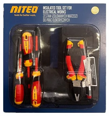 Obrázek produktu pro Niteo Tools, izolovaná sada nářadí pro elektrikáře, 7 kusů