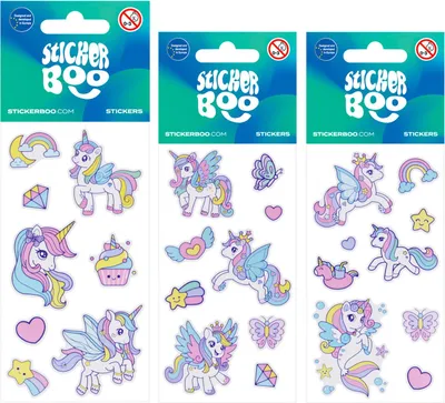 Produktbild von Einhorn 3 Aufkleber Boo 550329