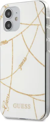 Immagine prodotto di Guess Guhcp12Spcuchwh Iphone12 Mini 5,4 Biały/Bianco Custodia rigida Collezione Catena d'oro