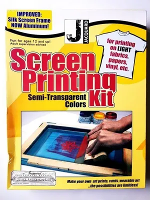 Obrázek produktu pro Sada pro žakárový sítotisk na světlé povrchy 25x35 cm kreativní hračka