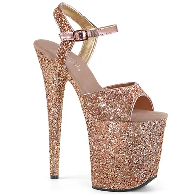 Produktbild von FLAMINGO-810LG Damen Sandale von Pleaser, Roségold , EU 37, US 7