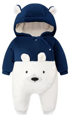 Produktbild von WYTbaby Baby Overall Winter Schneeanzug Baby Flanell Wärmer Winter Overalls Jump