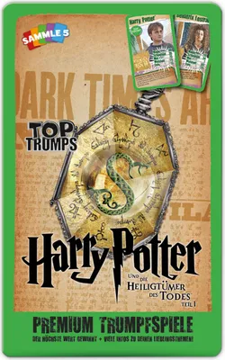 Produktbild von Top Trumps Harry Potter und die Heiligtümer des Todes 1 Spiel Quartett Deutsch