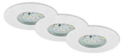 Produktbild von Briloner LED Einbauleuchten weiß 3er-Set 3xLED-Modul/5W