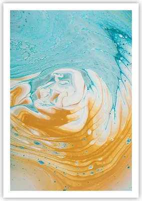 Produktbild von Poster - Poster ohne Rahmen - Abstraktion verschüttet Farben - 70x100 cm - Wand Bild - Wanddeko - Wandbilder - Kunstposter - Wandposter - Bilder - Kunstdruck - Wanddekoration - P2XPA70x100-4742