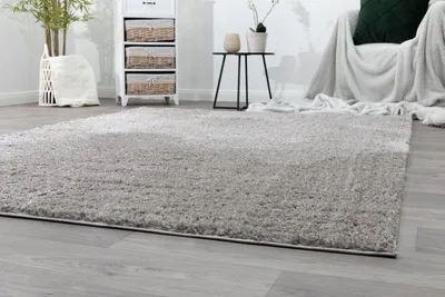 Produktbild von Steffensmeier Hochflor Teppich Kimo | Shaggy Langflor Teppich | Wohnzimmer, Schlafzimmer, Taupe, Größe: 120x170 cm
