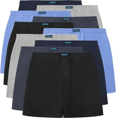 Produktbild von Herren Boxershorts 10 Stück, Baumwolle, mit Knopf, für Alltag