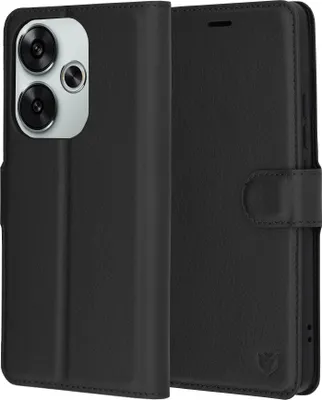 Productafbeelding van Techsuit lederen portemonnee-hoes met klap voor de Xiaomi Poco F6 - Zwart