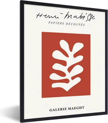 Produktbild von MuchoWow® Gerahmtes Poster Henri Matisse - Pflanzen - Kunst - Abstrakt - Vintage 60x80 cm - Poster mit Schwarzem Bilderrahmen Wandposter Rahmen Foto Bilder - Premium - Wanddeko Wohnzimmer