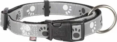 Immagine prodotto di Collare Silver Reflect 35–55 cm/20 mm nero/grigio argento
