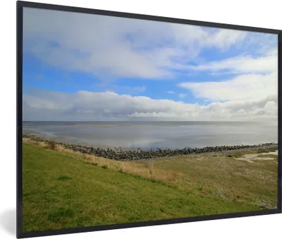 Produktbild von MuchoWow® MuchoWow® Gerahmtes Poster Wattenmeer bei Vlieland 30x20 cm - Poster mit zchwarzem Bilderrahmen - Kunstdruck - Bild-Poster