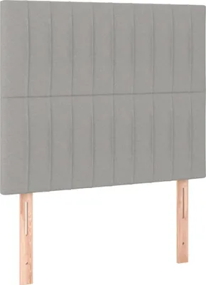 Zdjęcie produktu dla Zagłówek jasnoszary 90x5x118/128 cm tkanina