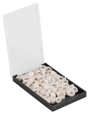 Obrázok produktu pre 50 kusov/balenie Zubné zadné zuby Dočasné Realistické zubné korunky z živice Molar
