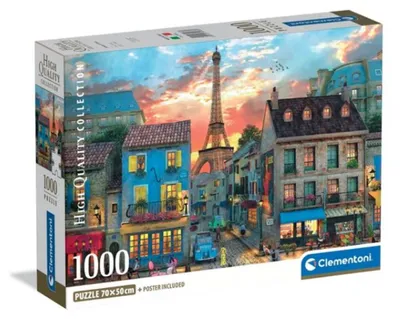 Immagine prodotto di Clementoni - Puzzle 1000 elementów "Ulice Paryża" - Wysokiej Jakości Układanka