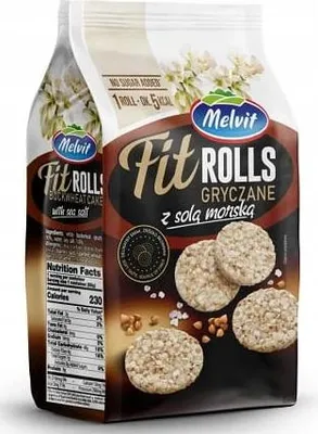 Zdjęcie produktu dla Melvit Fit Rolls gryczane z solą morską 60g