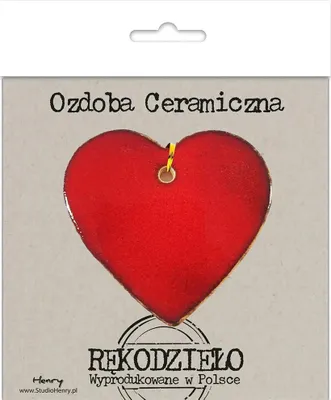 Imagen del producto de Adorno cerámico, corazón